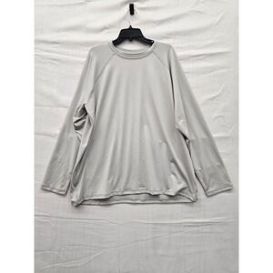 Goodfellow & Co Mens Long Sleeve Rash Guard Gray Polyester Athletic Size 2XL